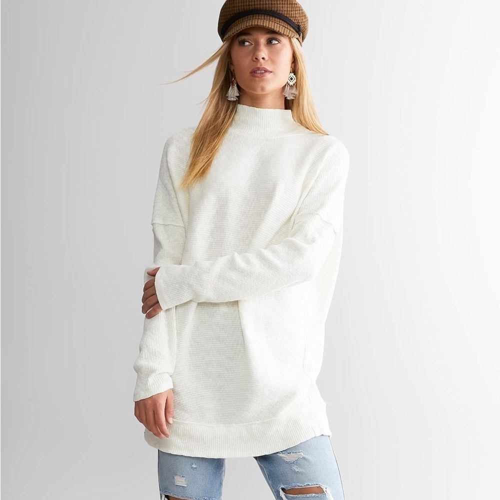 Cream Free People Casey tunic